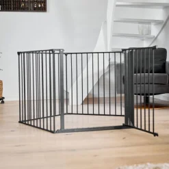 DogSpace Max 2-i-1 Hundgrind/Valphage Svart