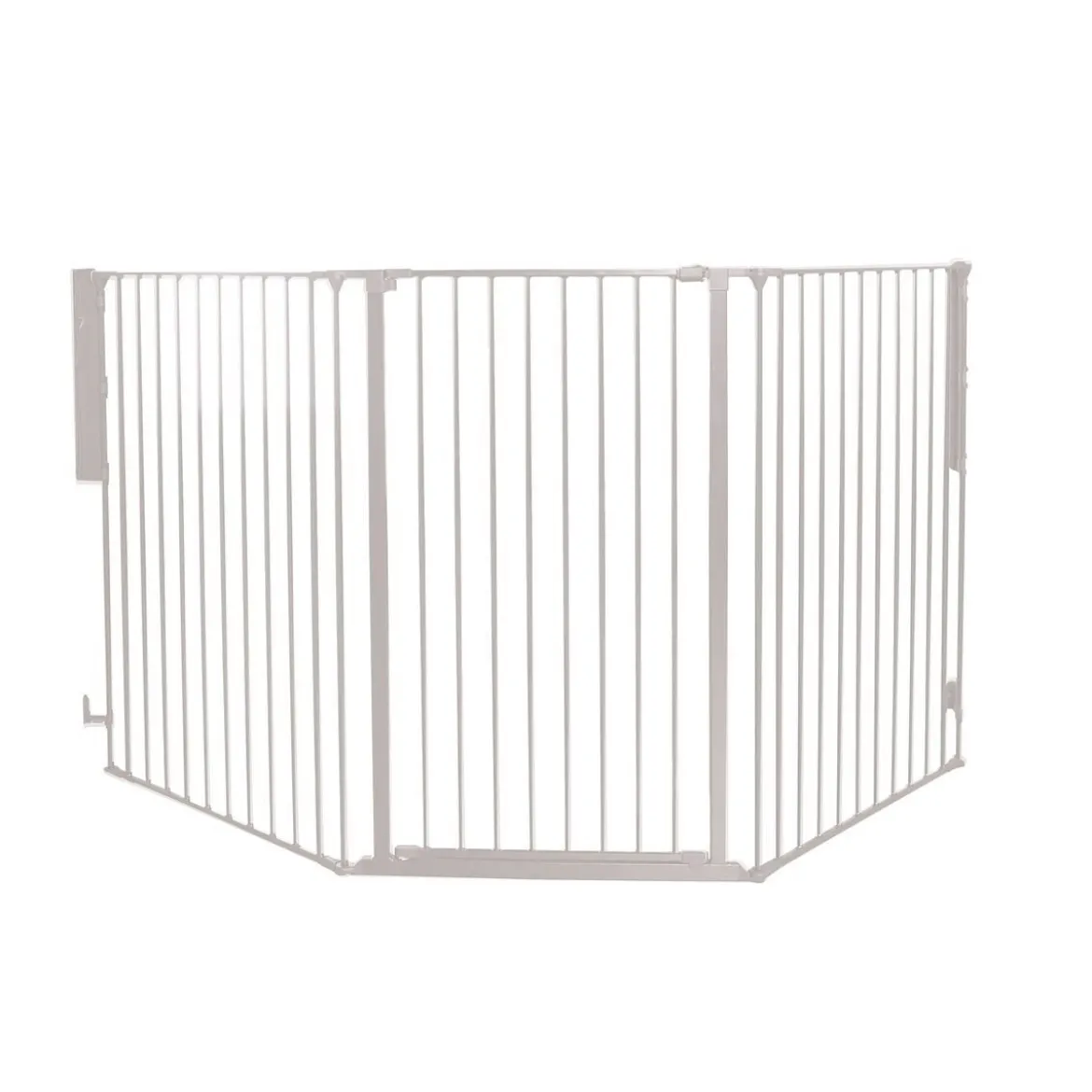 DogSpace Rocky Utdragbar Hundgrind Vit 90-221x104,5 cm