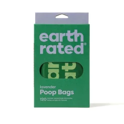 Earth Rated Bajspåsar med Handtag Lavendeldoft 120-pack