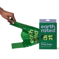 Earth Rated Bajspåsar med Handtag Lavendeldoft 120-pack