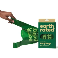 Earth Rated Bajspåsar med Handtag Oparfymerade 120-pack