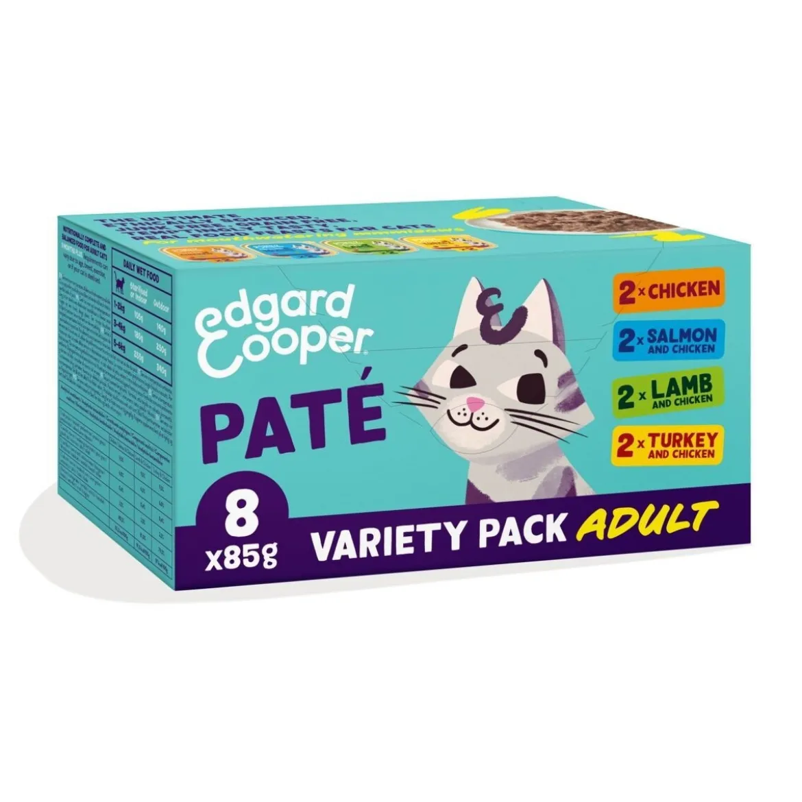 Edgard & Cooper Cat Adult Multipack Paté 8 x 85 g
