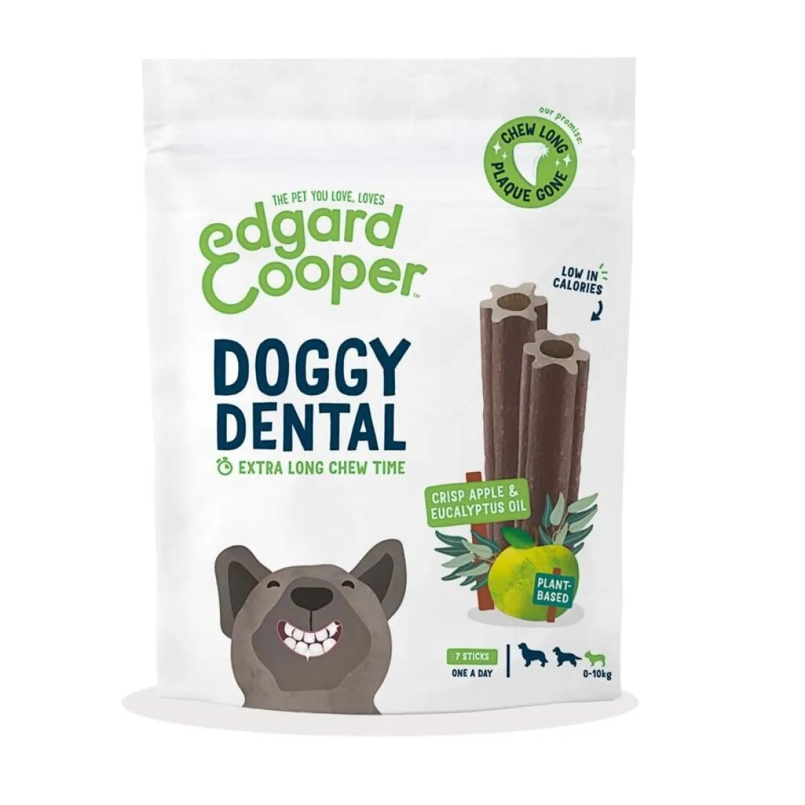 Edgard & Cooper Doggy Dental Tuggpinnar Äpple & Eukalyptus 7-pack