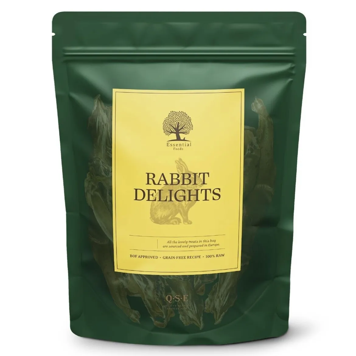 Essential Foods Delights Torkade Kaninöron 100 g