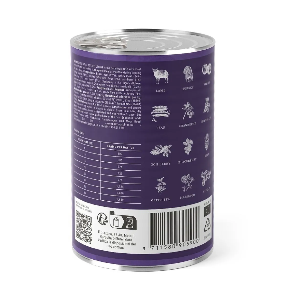 Essential Foods Estate Living Paté Våtfoder till Hund 400 g