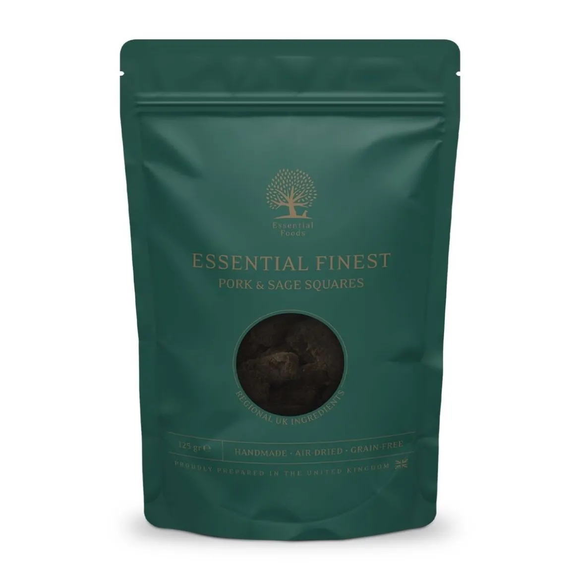 Essential Foods Finest Squares Hundgodis Gris & Salvia 125 g