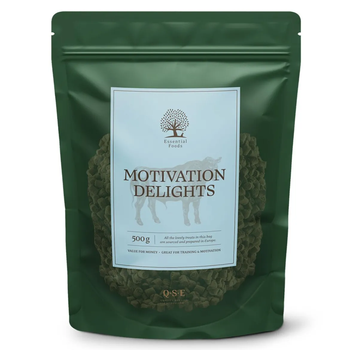 Essential Foods Motivation Delights Träningsgodis Nöt 500 g