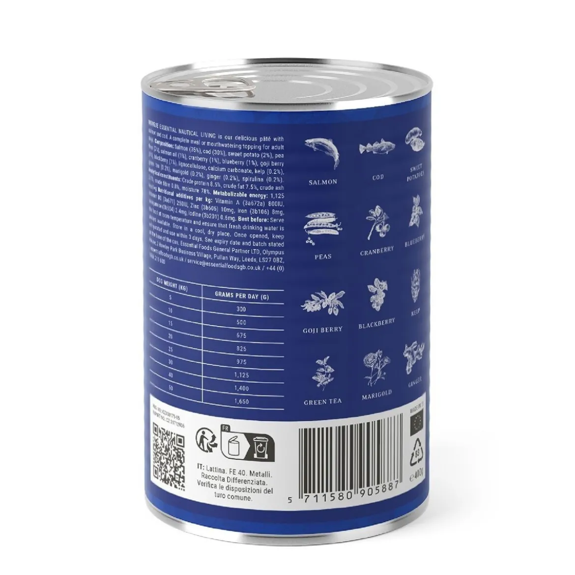 Essential Foods Nautical Living Paté Våtfoder till Hund 400 g