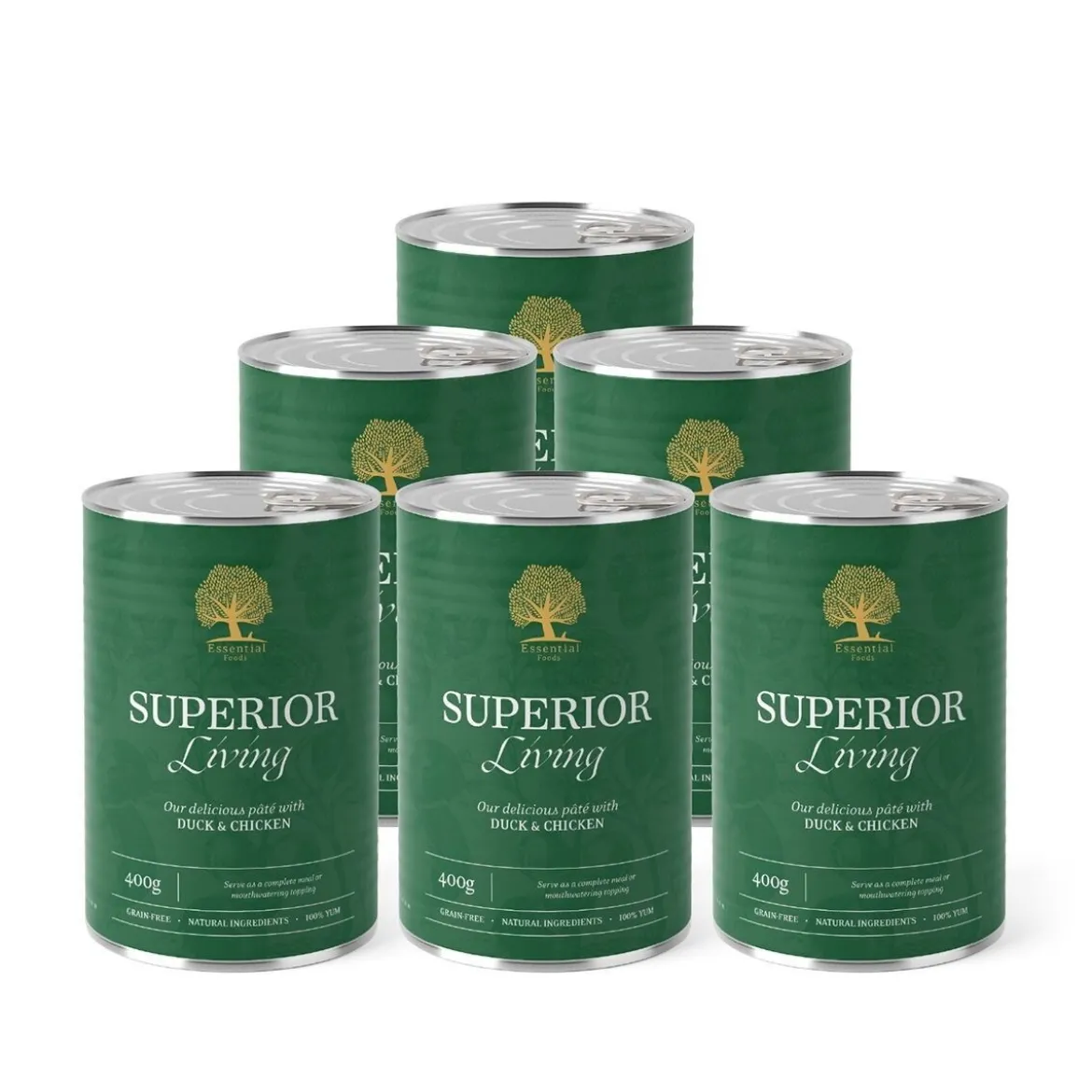 Essential Foods Superior Living Paté Våtfoder till Hund 400 g