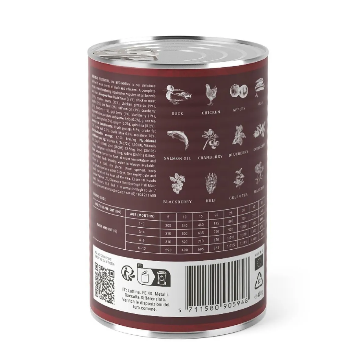Essential Foods The Beginning Paté Våtfoder till Valp 400 g