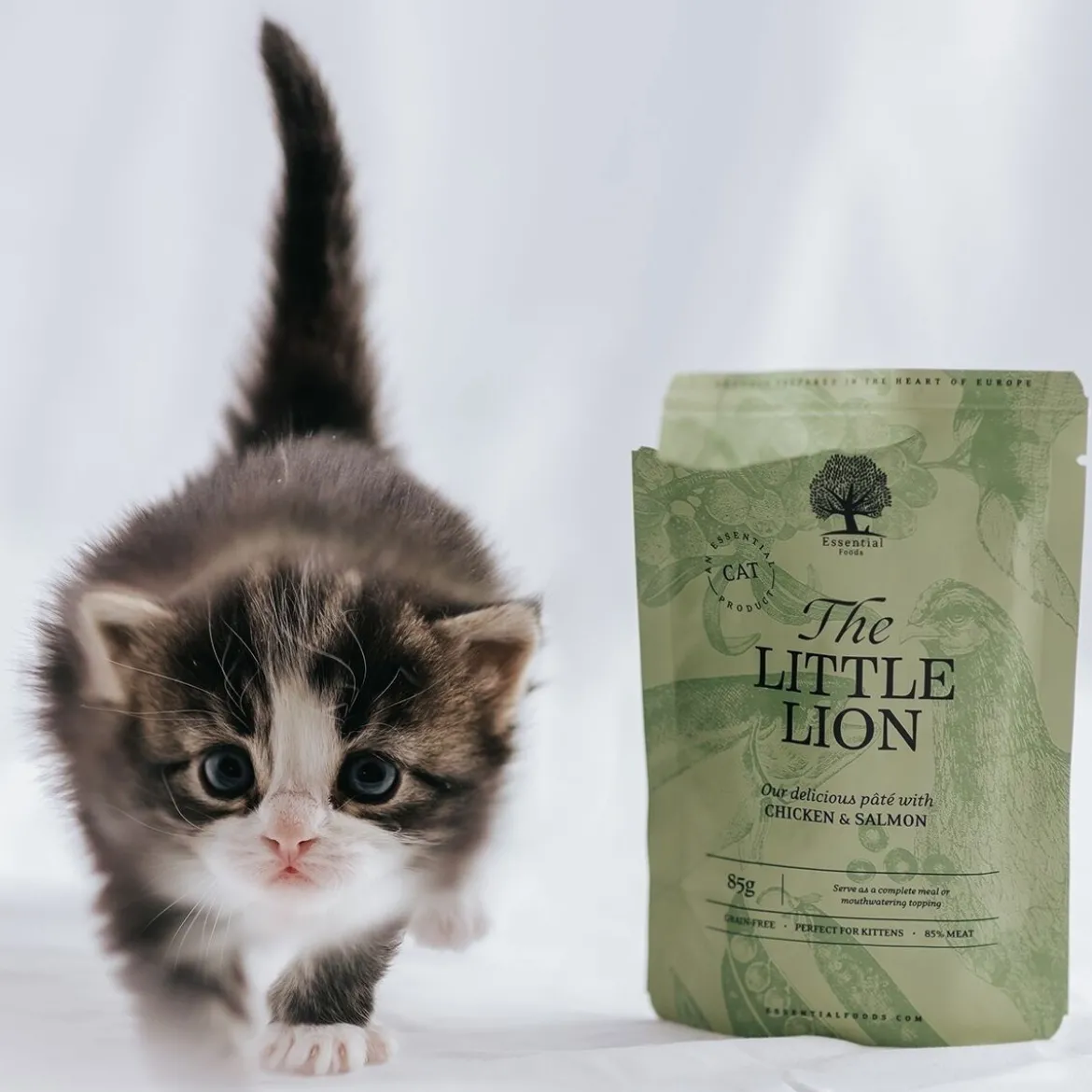 Essential Foods The Little Lion Paté Våtfoder till Kattunge 12x85 g