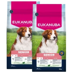 Eukanuba Dog Senior Small & Medium Breed Lamb & Rice 2x12 kg