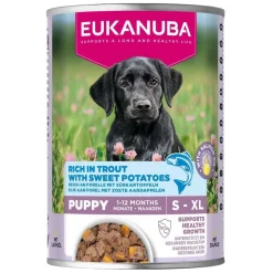 Eukanuba Dog Wet Puppy Trout with Sweet Potatoes Våtfoder till Valp 400 g