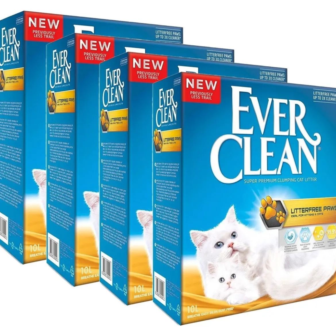 Ever Clean Litterfree Paws 4 x 10L