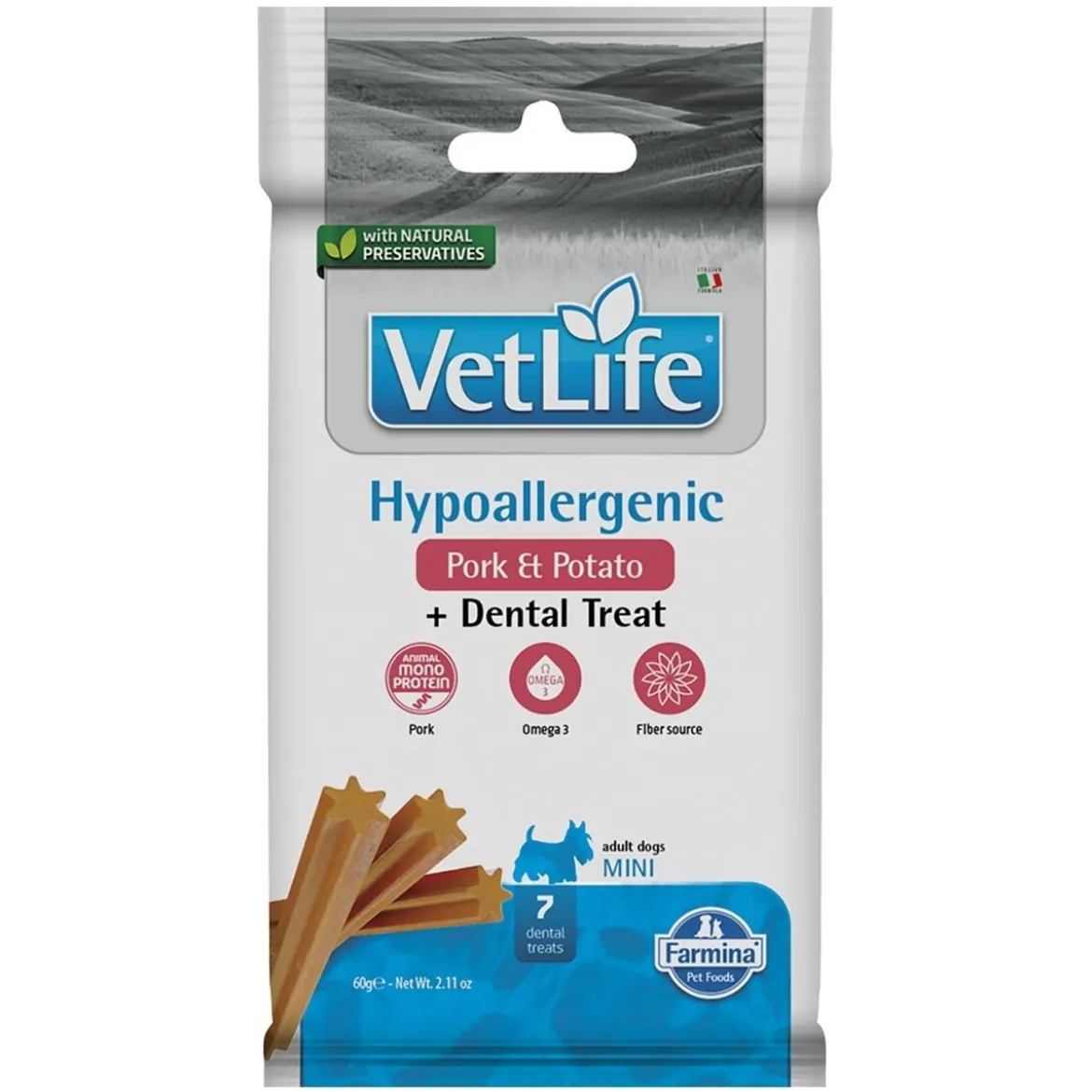 Farmina Vet Life Dental Hypoallergenic Pork & Potato Mini 60 g