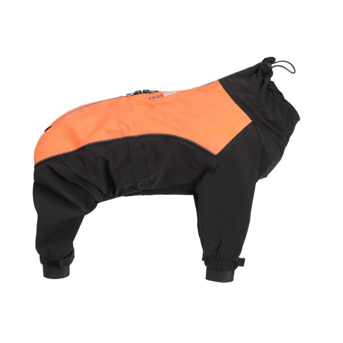 Feel Active Helsingborg Hundoverall Reflex Svart/Orange