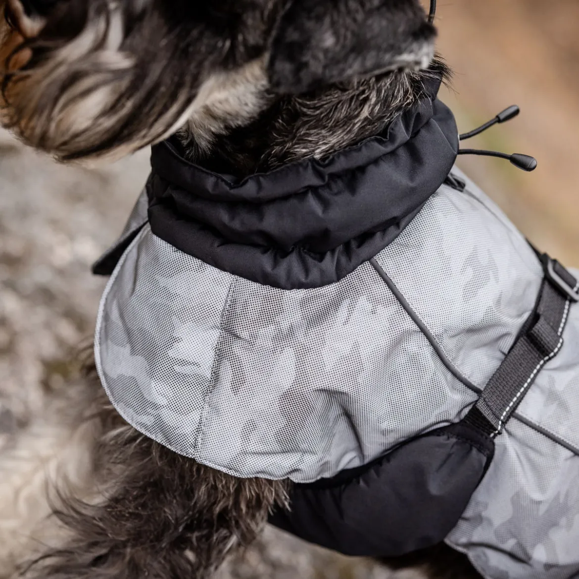 Feel Active Reflective Parka Regnjacka till Hund Grå