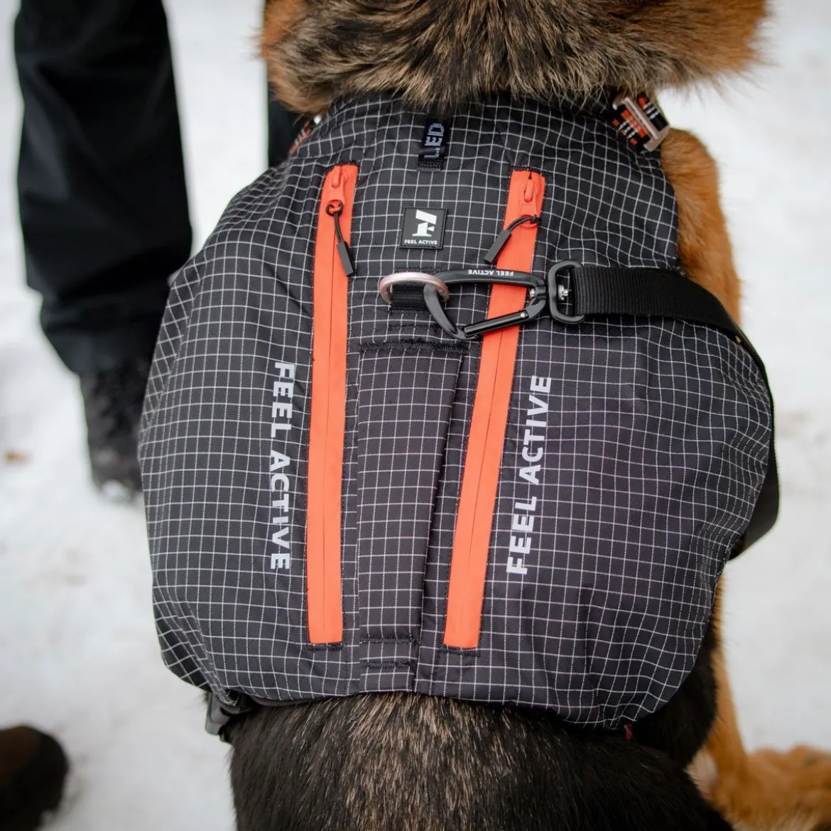 Feel Active Trekbag Hundsele Ryggsäck Svart