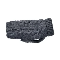 Feel Active Wool Kabelstickad Hundtröja Mörkblå