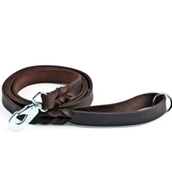 Feel Leather Braid Läderkoppel Brun