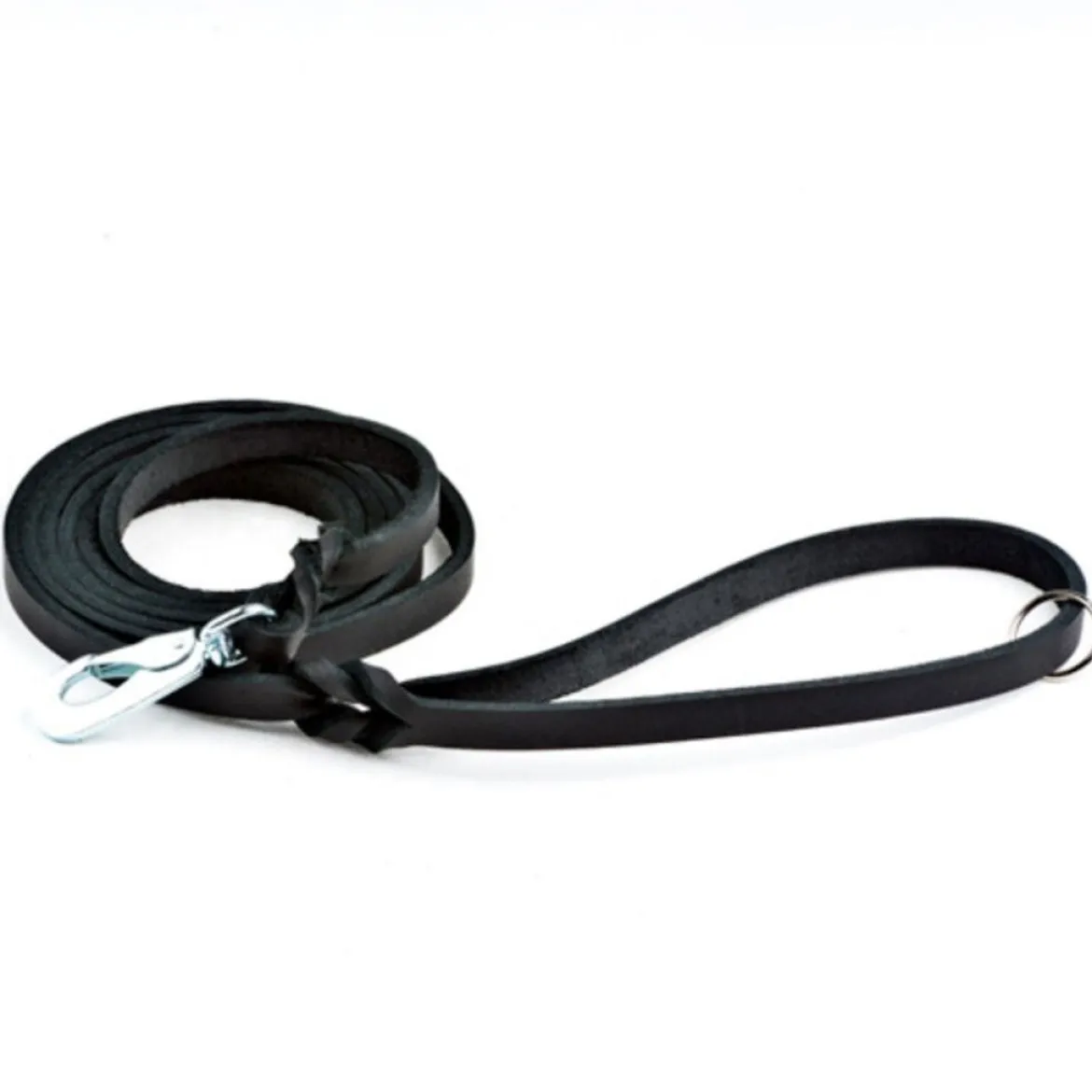 Feel Leather Braid Läderkoppel Svart