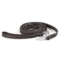 Feel Leather Braid Läderkoppel Multi Svart