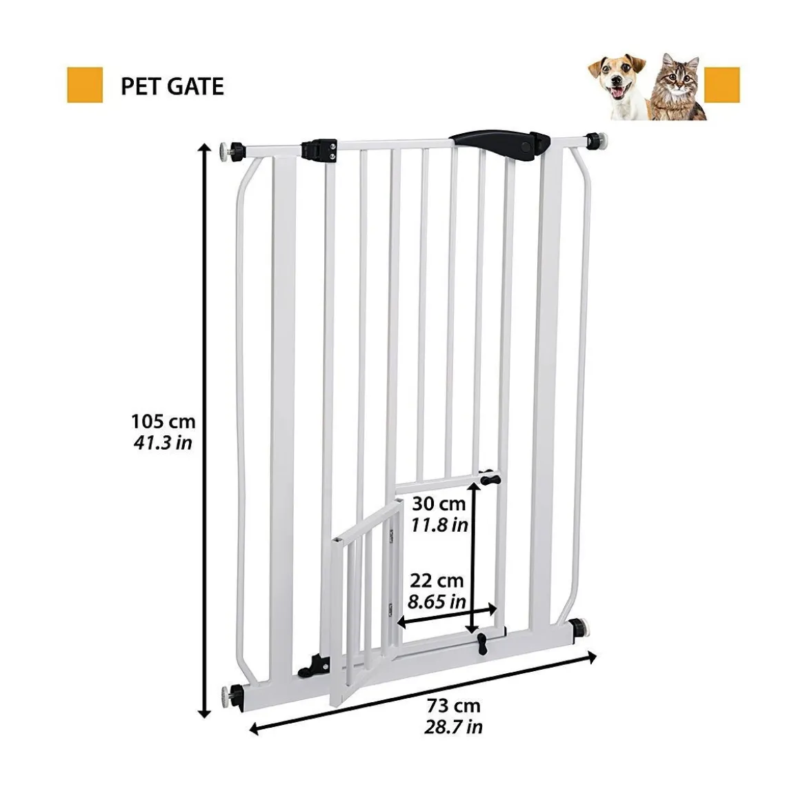 Ferplast Hundgrind 105 cm