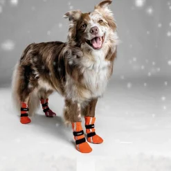 FinNero Halla Fleeceboots med Reflex Orange