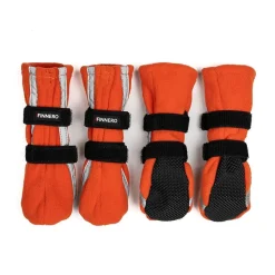 FinNero Halla Fleeceboots med Reflex Orange