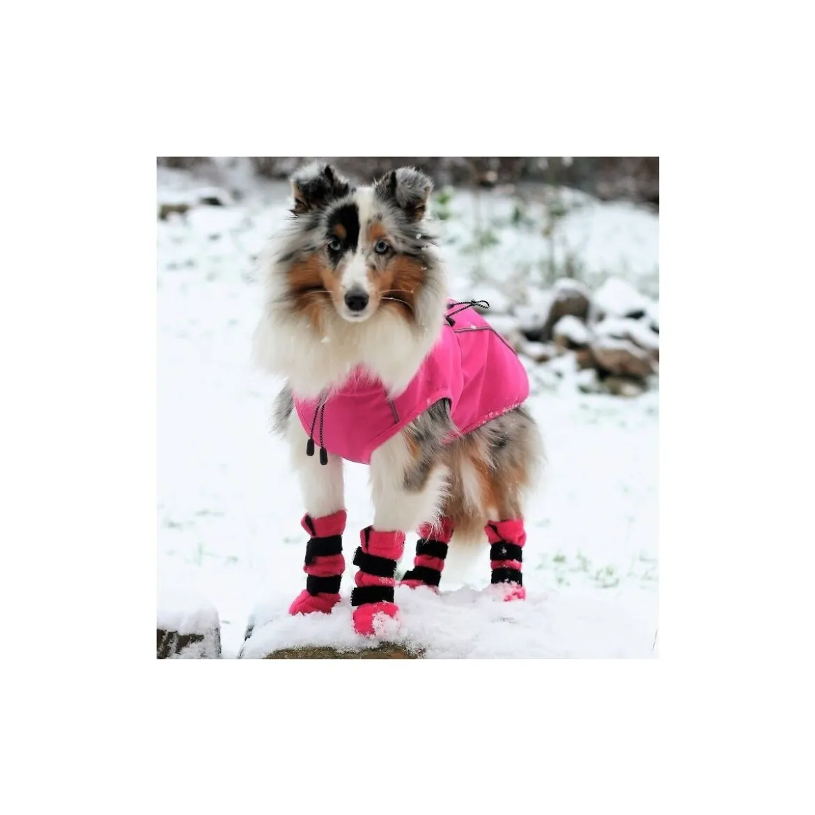 FinNero Halla Fleece Boots Rosa 4-pack