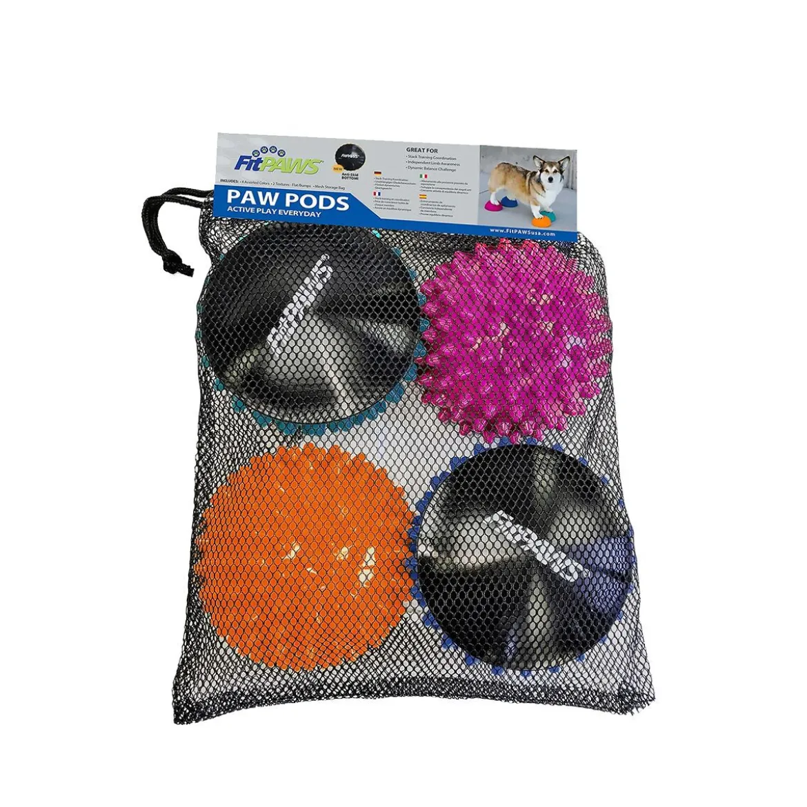 FitPaws Paw Pods Balansplattor till Hund 4-pack