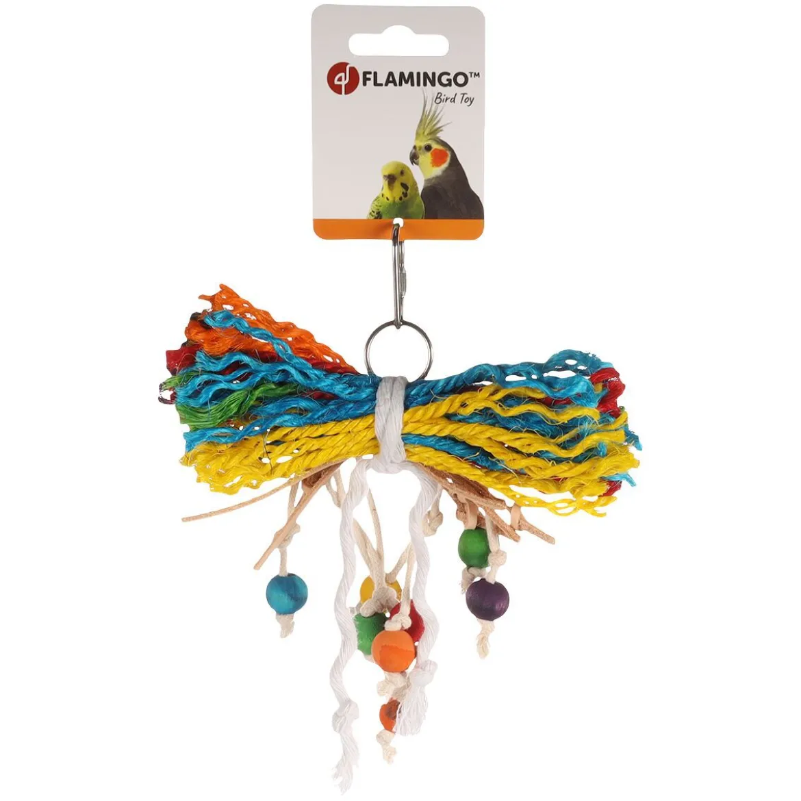Flamingo Popie Fågelleksak till Parakit 18 cm