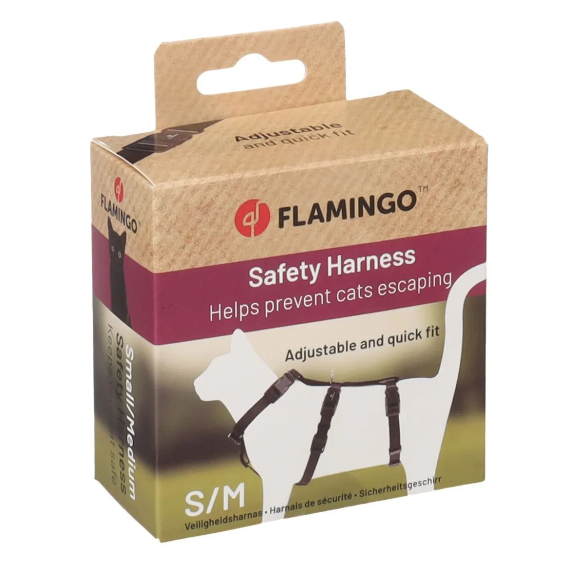 Flamingo Zera Safety Kattsele Svart