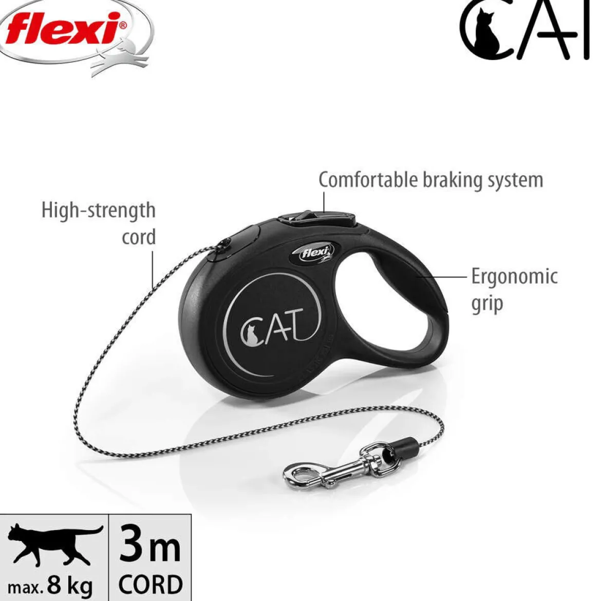 Flexi Classic Cat Lina XS 3 m/8 kg
