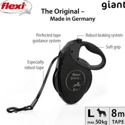 Flexi Giant L Black Edition 8 m Band