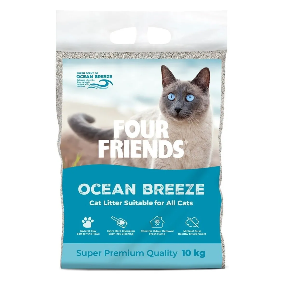 FourFriends Cat Litter Ocean Breeze 10kg