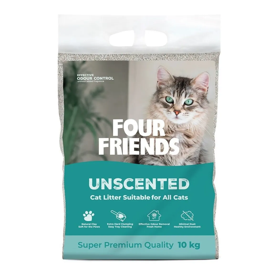 FourFriends Cat Litter Unscented 10 kg