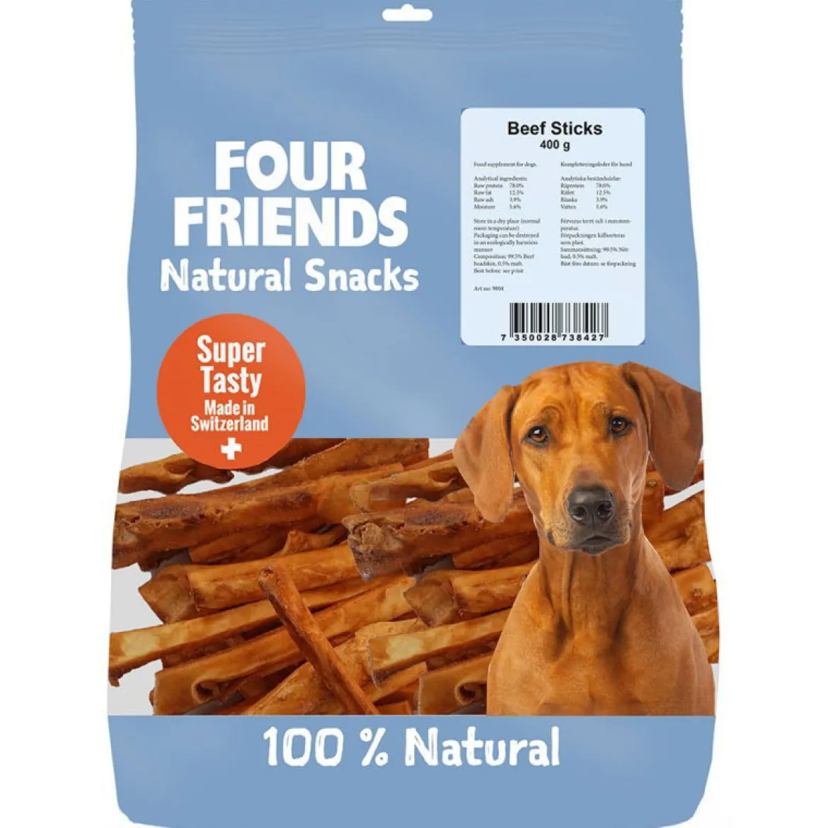 FourFriends Dog Natural Snacks Beef Stick