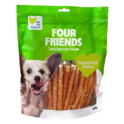 FourFriends Dog Twisted Stick Chicken 12,5 cm