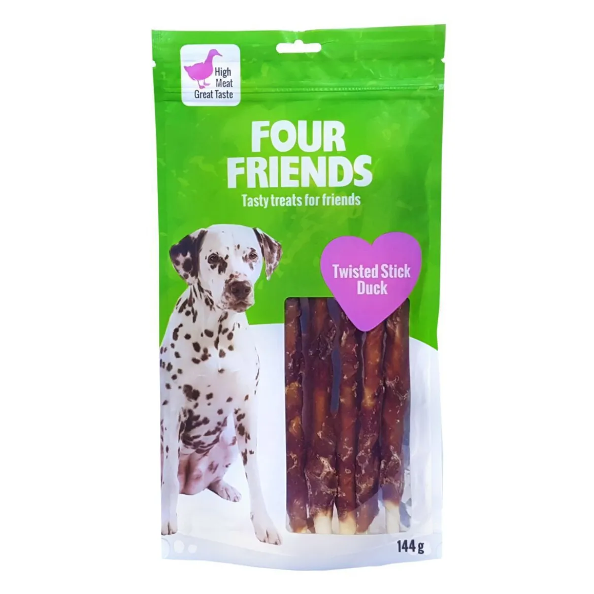 FourFriends Dog Twisted Stick Duck 25 cm