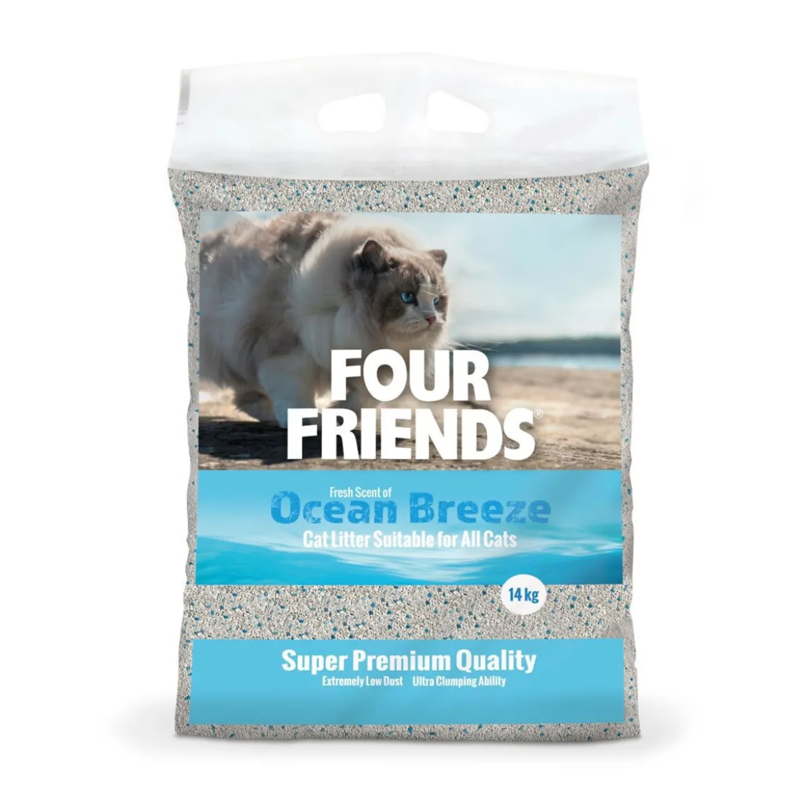 FourFriends Ocean Breeze Kattsand 14 kg