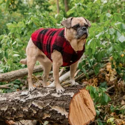 FuzzYard The Lumberjack Hundjacka Röd/Svart
