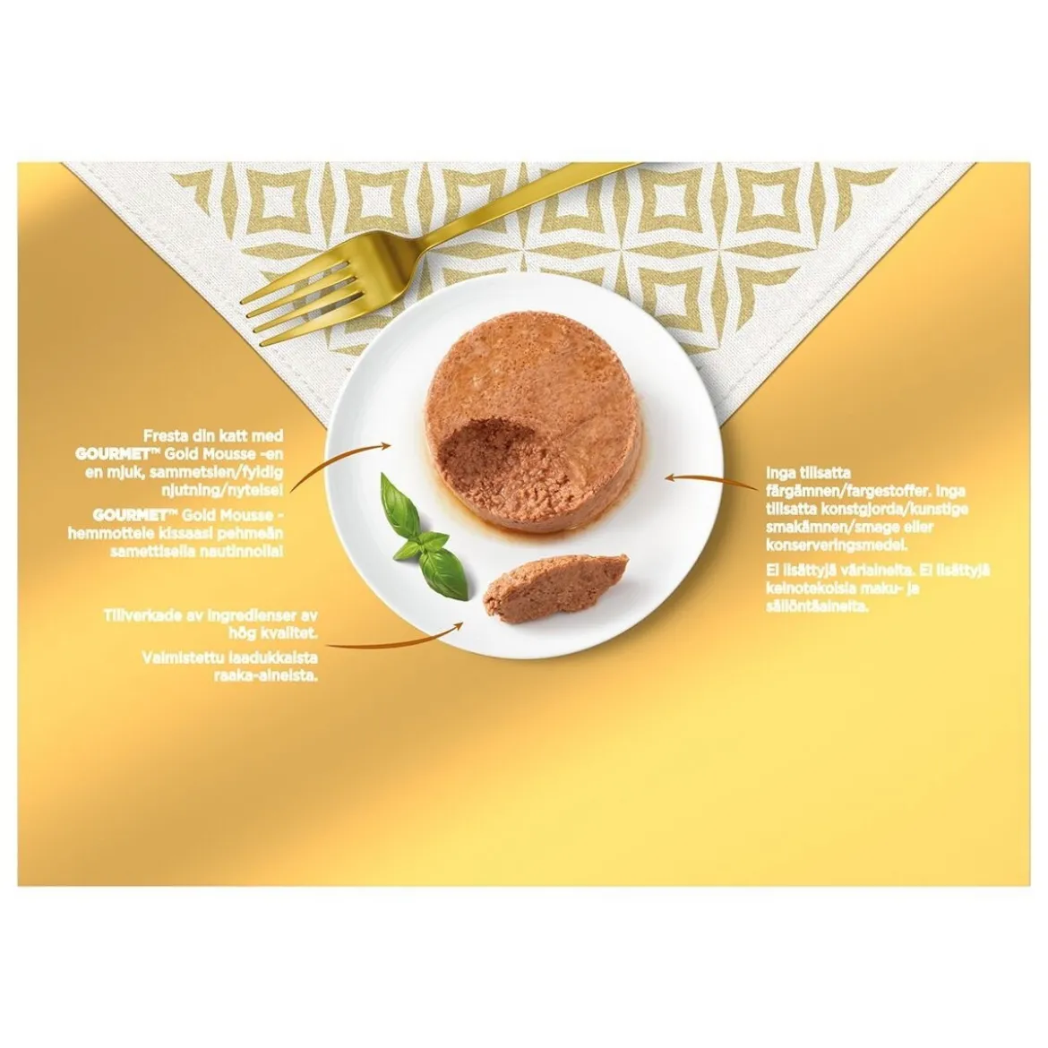 Gourmet Gold Mousse Kött & Fisk 24x85 g