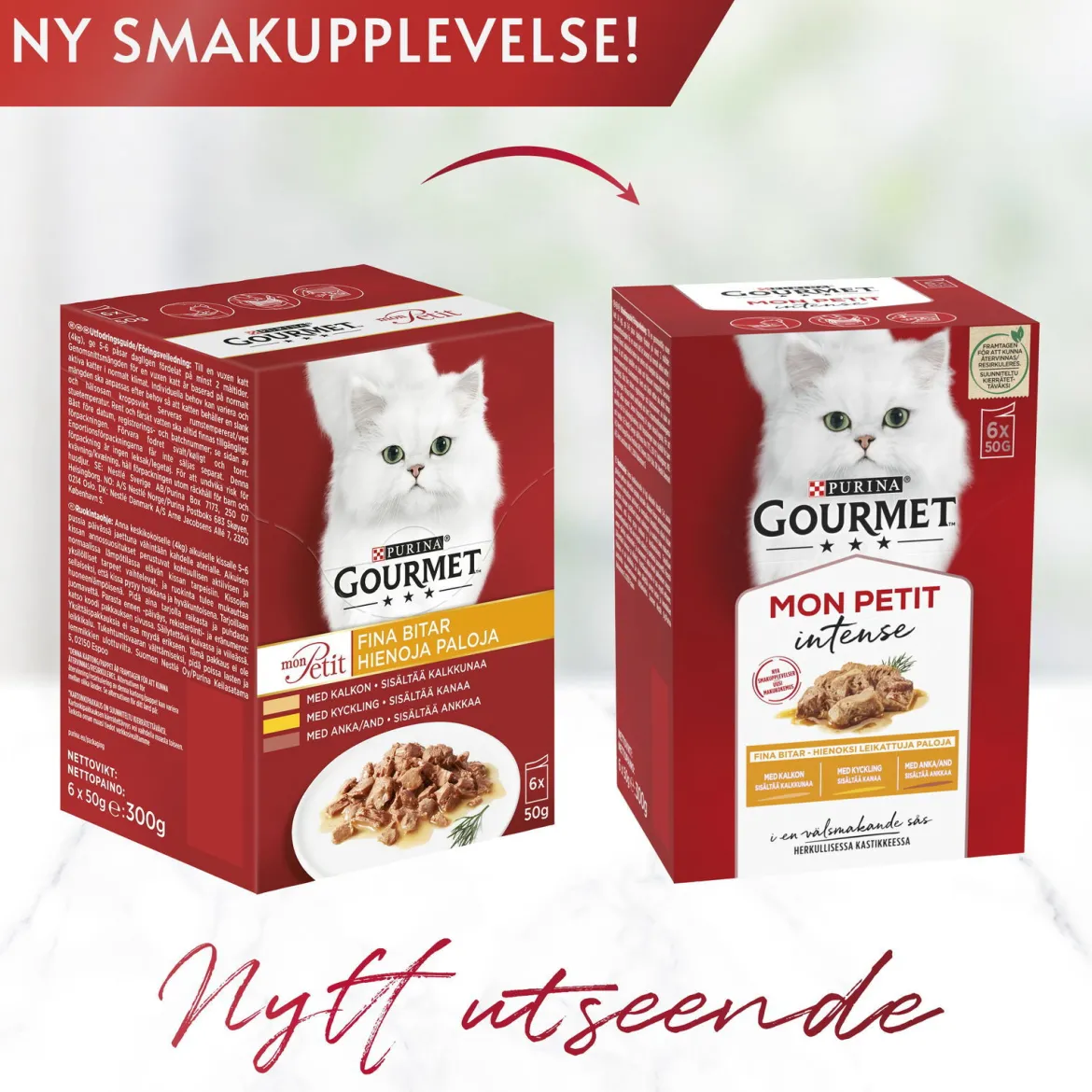 Gourmet Mon Petit Anka/Kalkon/Kyckling 6 x 50 g