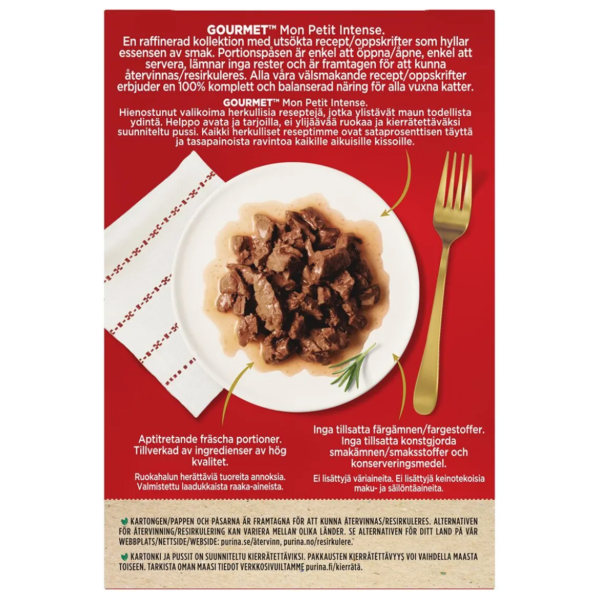 Gourmet Mon Petit Meat Selection Våtfoder till Katt 6x50 g