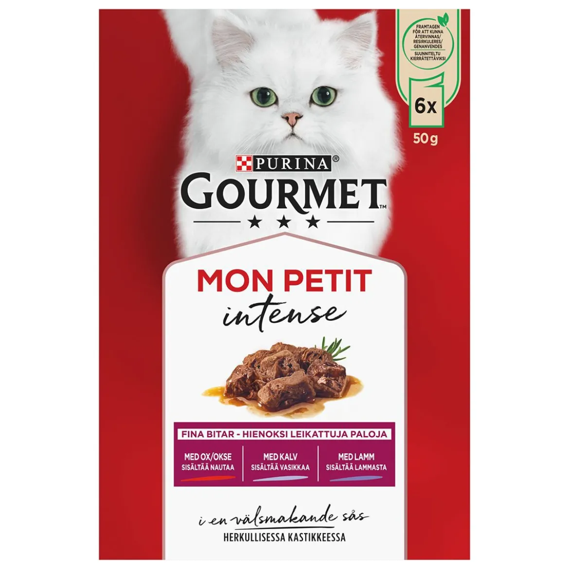 Gourmet Mon Petit Meat Selection Våtfoder till Katt 6x50 g