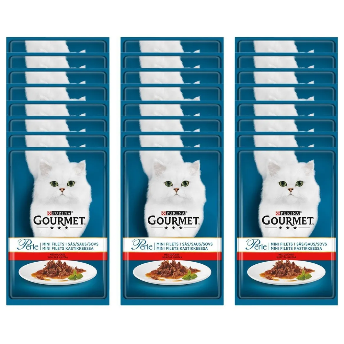 Gourmet Perle Minifiléer i Sås Oxkött 26x85 g