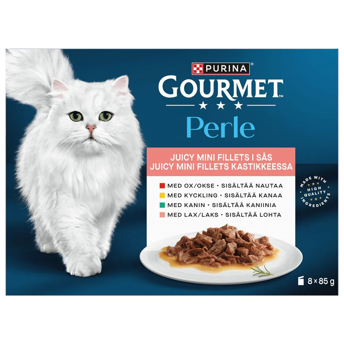 Gourmet Perle Mini Fillets i Sås Våtfoder till Katt 8x85 g