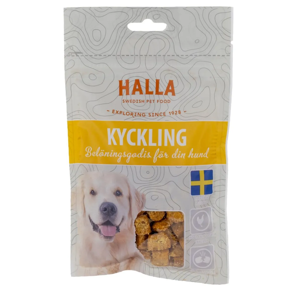 Halla Kyckling Belöningsgodis för Hund 80 g