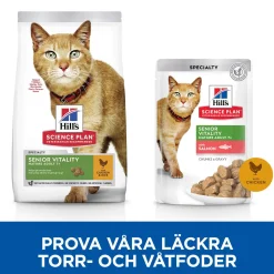 Hill's Science Plan Cat Mature Adult 7+ Senior Vitality Chicken & Rice